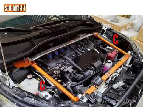 Summit - Side Strut Brace - Front - Corolla Cross XG10, 2019 On (Copy)